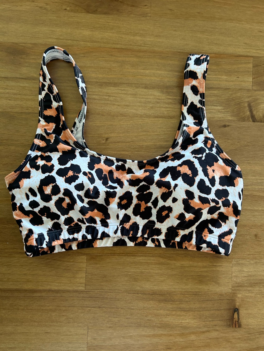 Leopard Print Bikini Top